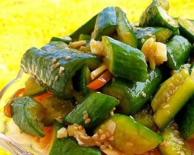 БАНЬ ХУАНГУА - Салат из огурцов по китайски