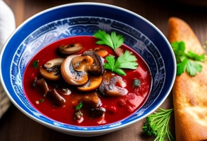 Борщ грибной (постный) - исторические рецепты